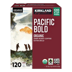 Pacific Bold Organic Dark Roast Coffee 120 K-Cup Pods