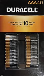 Coppertop AAA Alkaline Batteries 1.5V Long Lasting, 40 Count