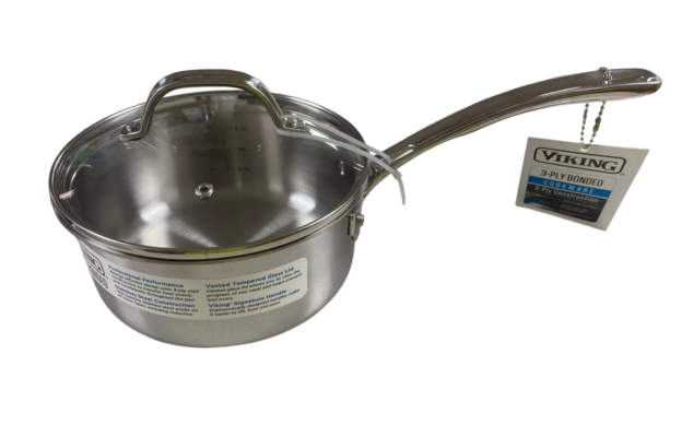 3-Ply Stainless Sauce Pan with Glass lid 2.1L