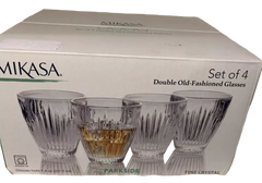 Set Of 4 Double Old Fashioned  Glasses Parkside 227.9ml