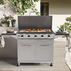 Pro Series 5-Burner Gas Griddle 720 Square Inches