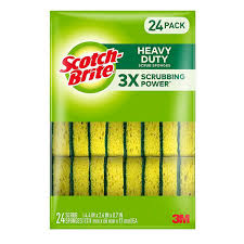 Scotch Brite Heavy Duty Scrub Sponges 3X scrubbing power