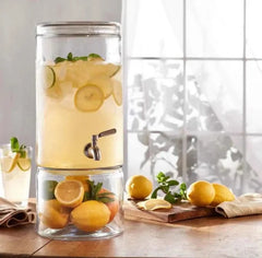 Glass Beverage Dispenser 8L