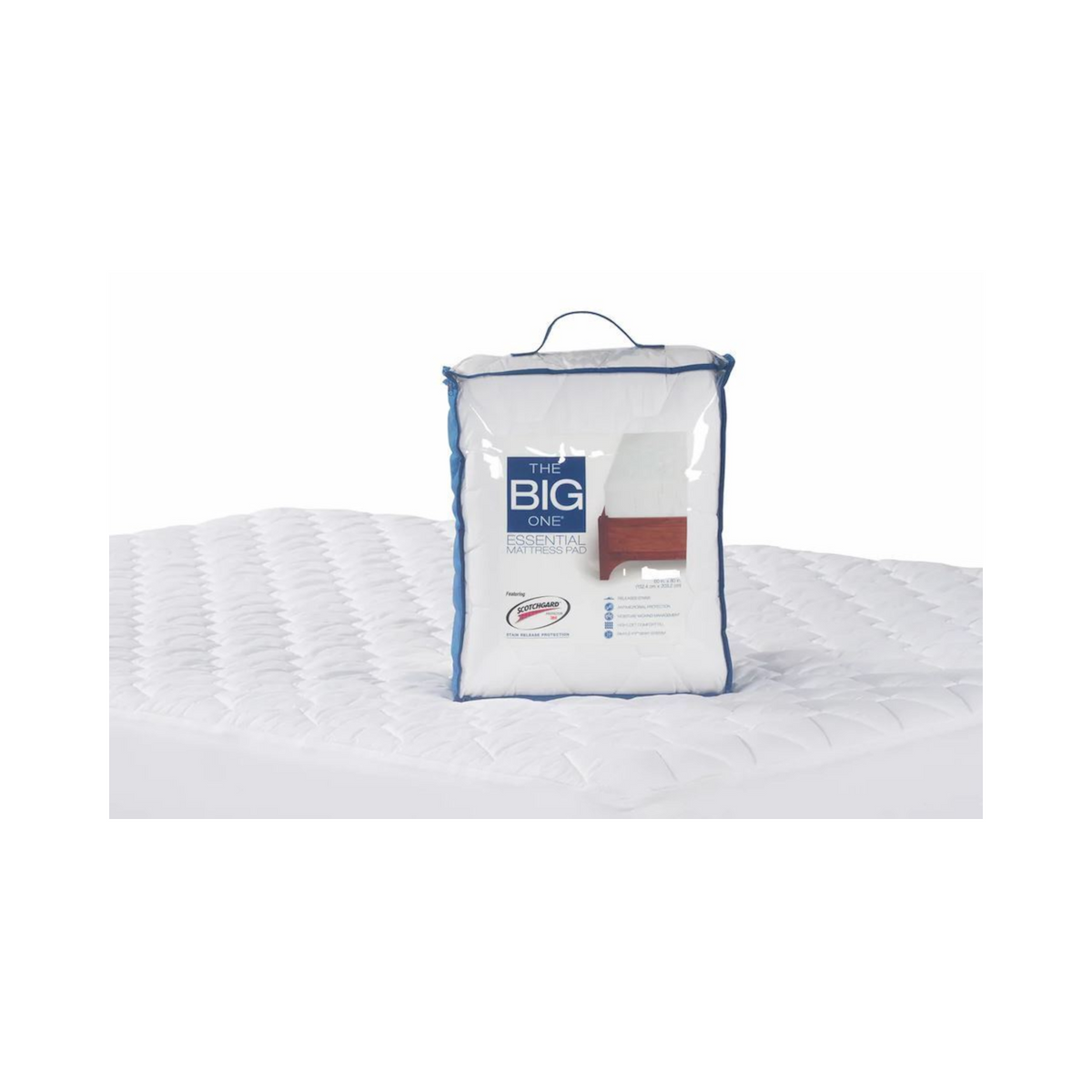 White Waterproof Mattress Pad Full Size