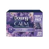Calm Lavender & Vanilla Bean 210 Mega Dryer Sheets 8.7" x 12.6" Inches