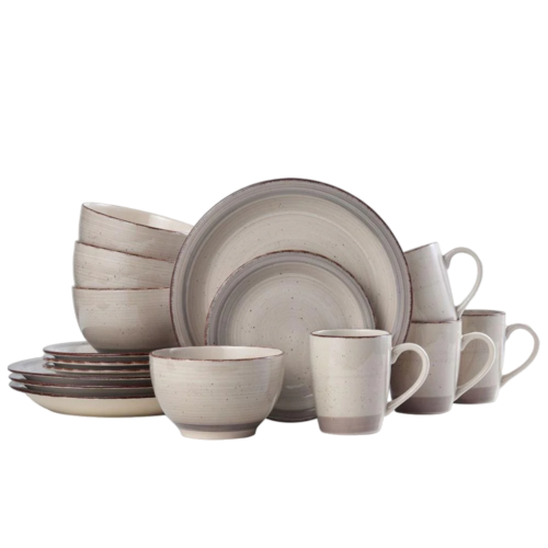 Sadie Cream 16 Piece Service For 4 Dinneware Set