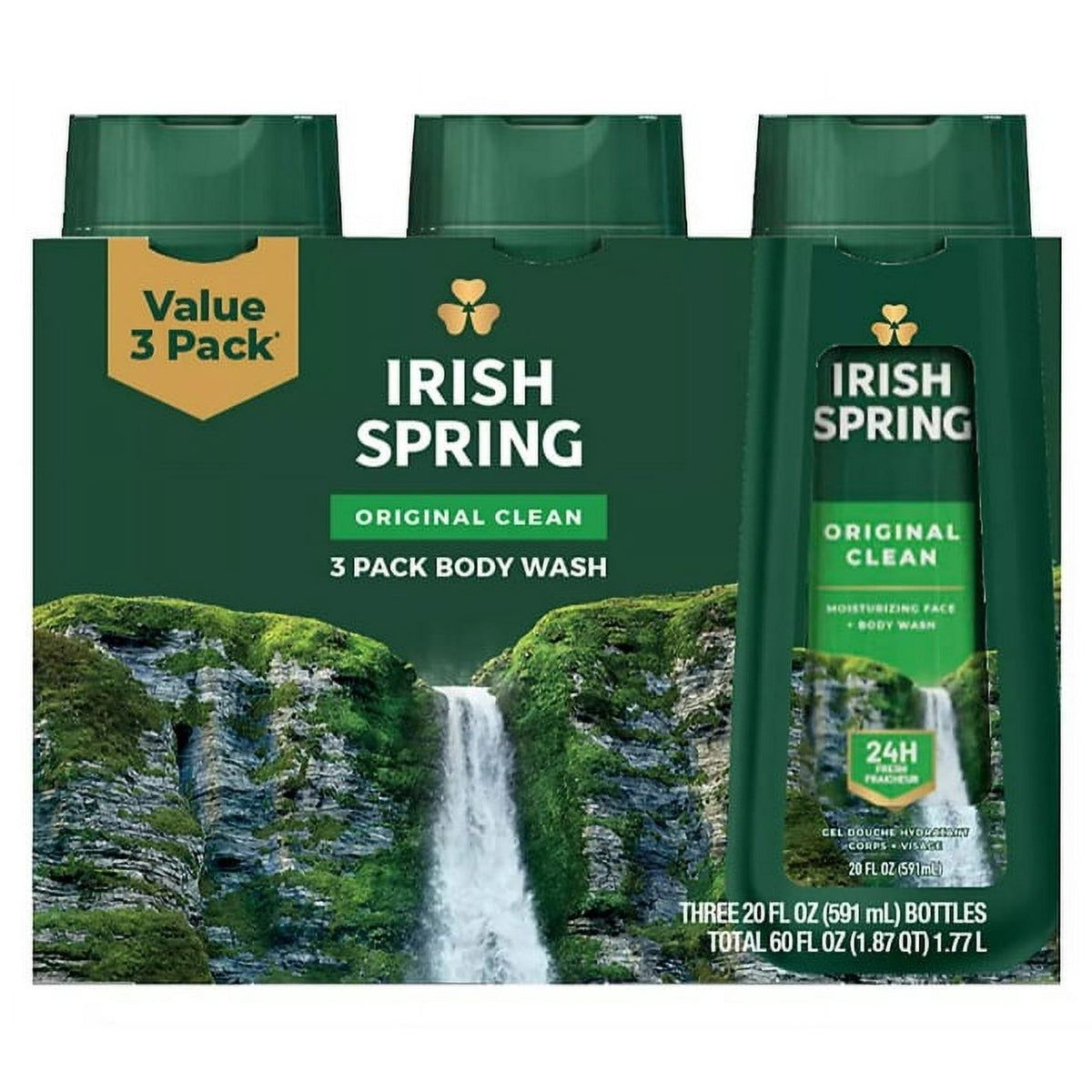 Original Clean 3 Pack Body Wash 591ml Each