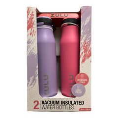 2 Vacuum Insulated Water Bottles 769ml