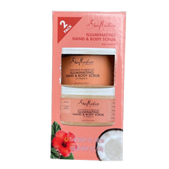 Coconut & Hibiscus Illuminating Hand & Body Scrub w/Vitamin E 2Pack 340g Each