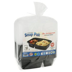 Dual Compartment Food Storage Containers 28Oz 48pc