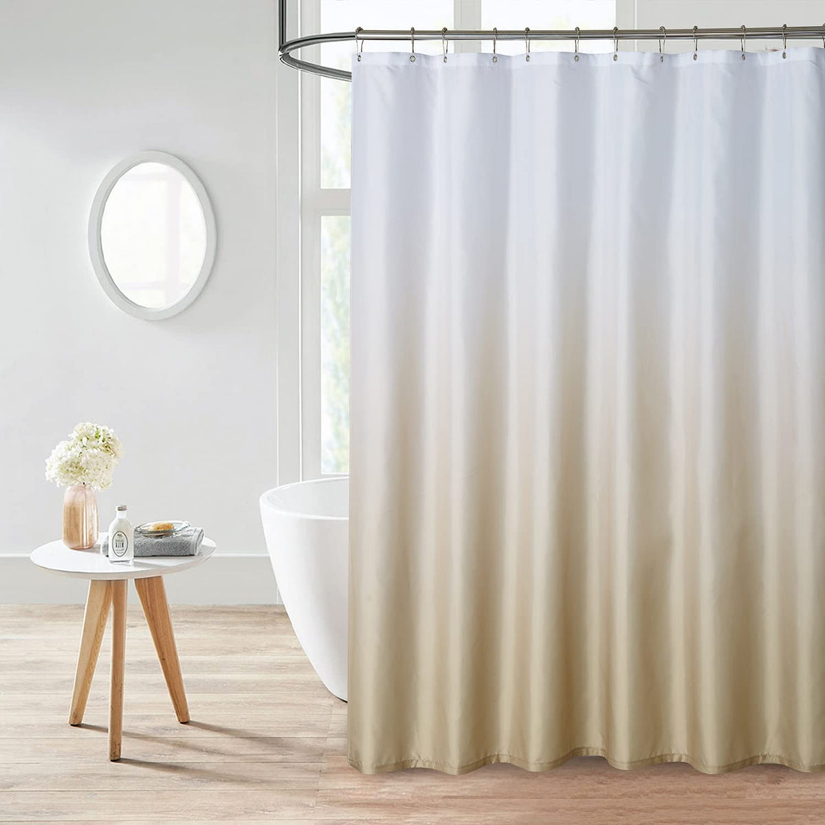 Lace Ombre Shower Curtain 178*183cm Gold