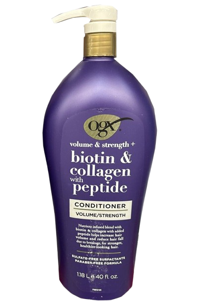 Volume & Strength Biotin & Collagen with Peptide Conditioner 1.18l