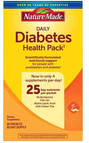Diabetes Health Pack, 60 Packets, 4 Supplements Per Day