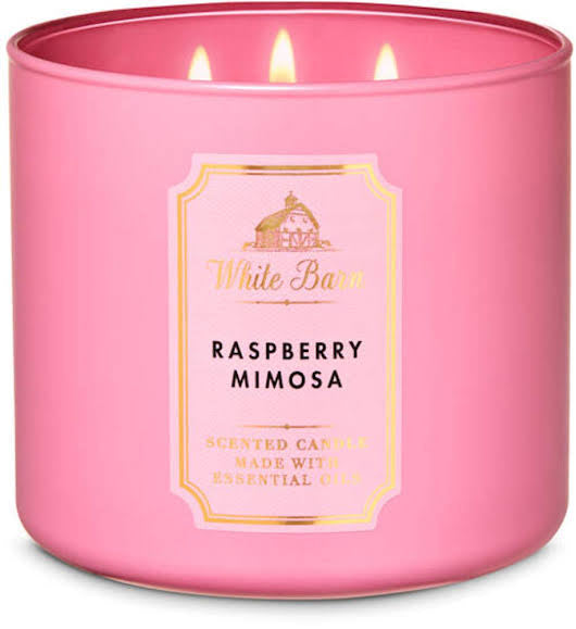 White Barn Raspberry Mimosa scented candle 411g