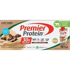 Premier Protein Cafe latte Shakes 18Pk