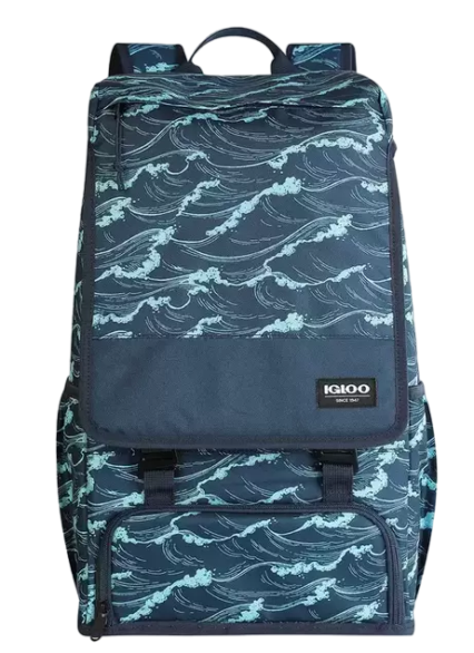 Daytripper Back Pack 18 Cans Cooler Bag Wavy