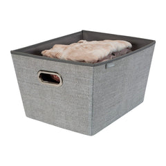 Storage Tote With Metal Grommets Large 17*14*10'' Style: 25435-FEJ-KD