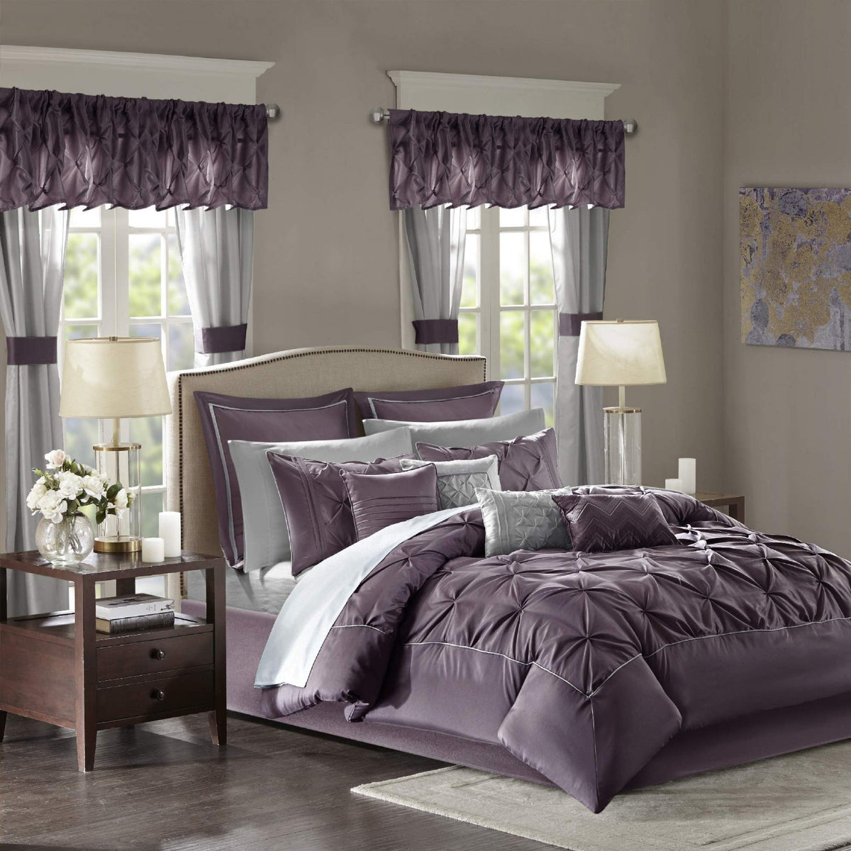 24  Piece Bedding Set Queen