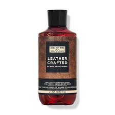 Bath & Body Works Men's Leather Crafted 3-in-1 Hair, Face & Body Wash