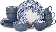 Gabriella Blue 16 Piece Dinner Set Remailer