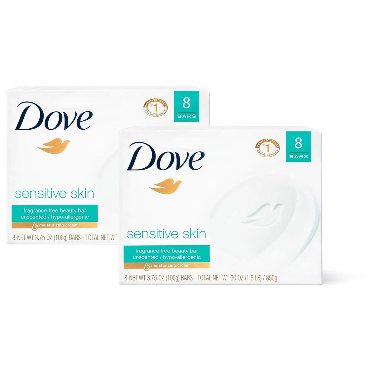 Sensitive Skin Moisturizing Cream 16 Bars 106g Each