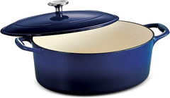 Dutch Oven Enameled Cast Iron 2Pk Set 3.3L/5.2L