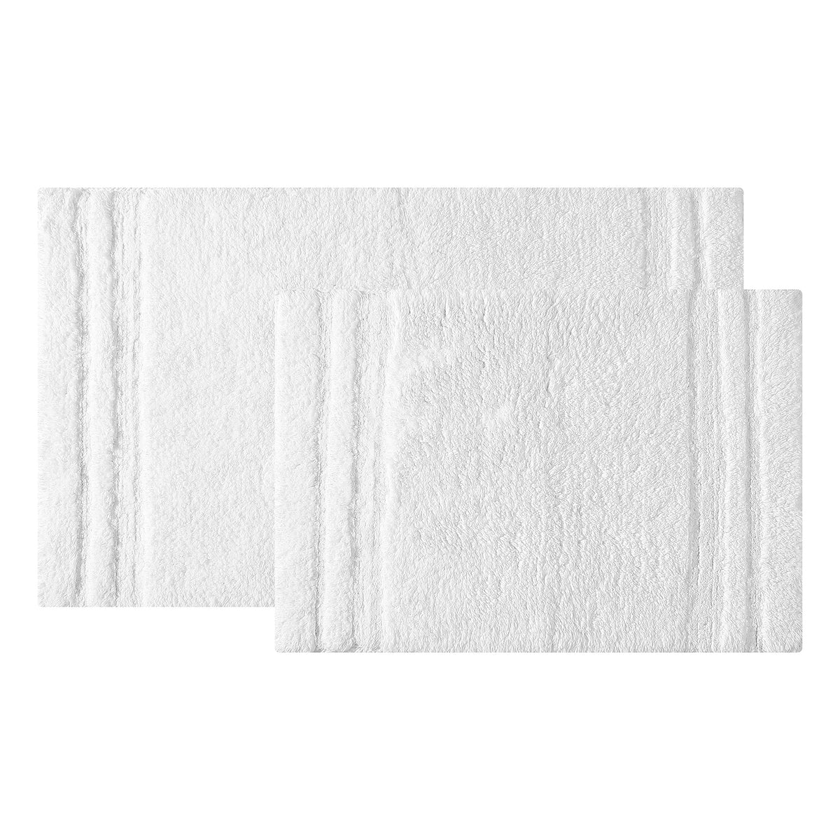 The Premium Luxury Textured Bath Rug Bright White
