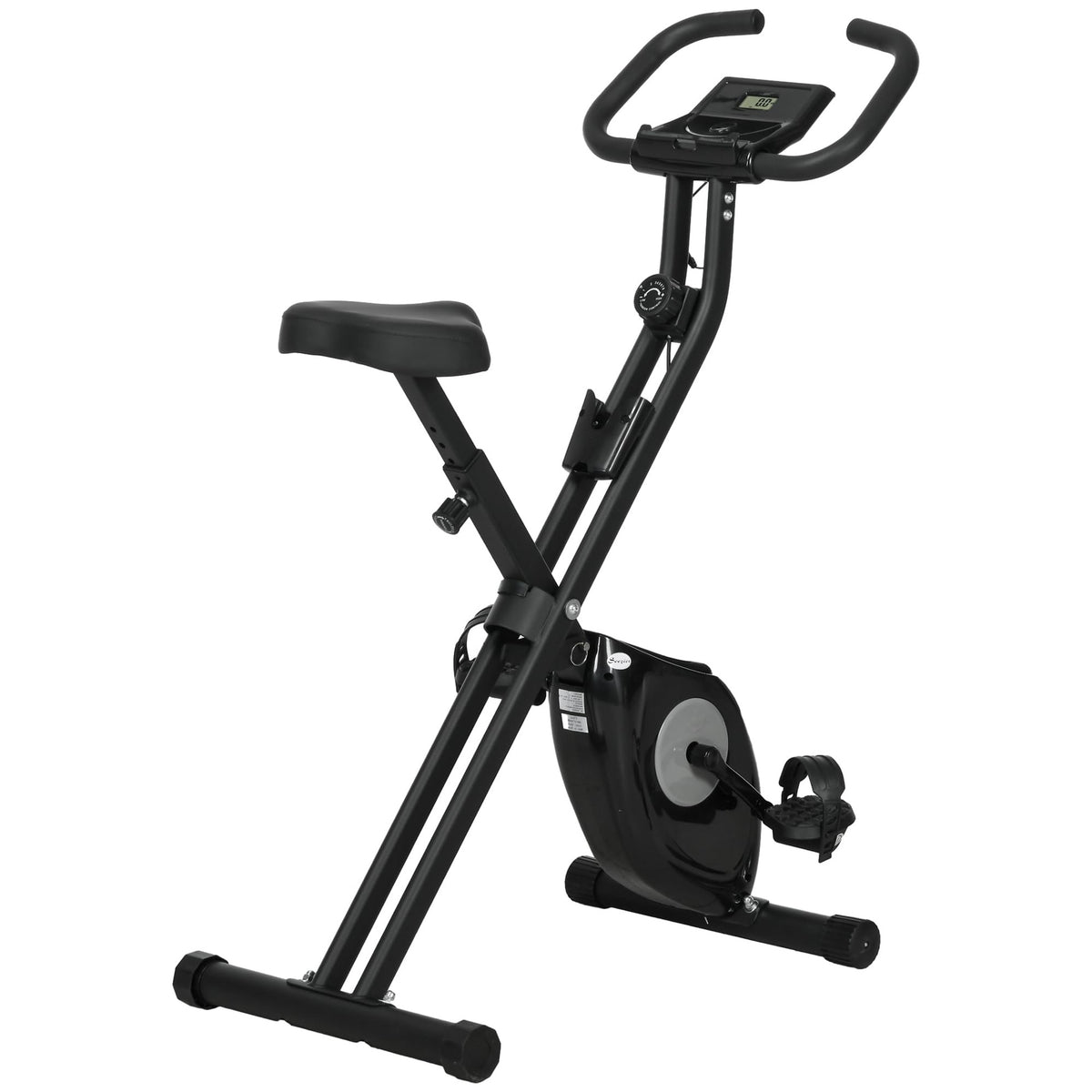 Foldable Exercise Bike with Monitor 8 Resistance