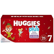 Plus+ Little Movers 2-in- 1 Diapers 96 Pieces Size 7