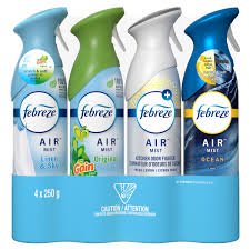 Febreze Air Refresher, Linen & sky 4pk