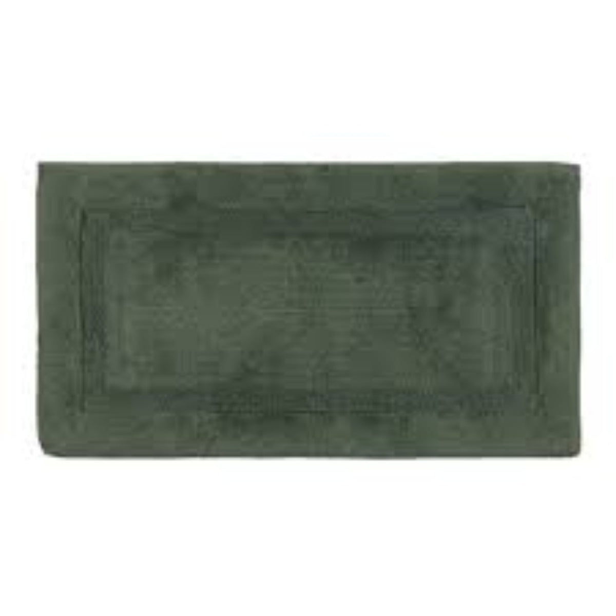 Bath Rug End Border Flint Stone Green ITM: 1732950