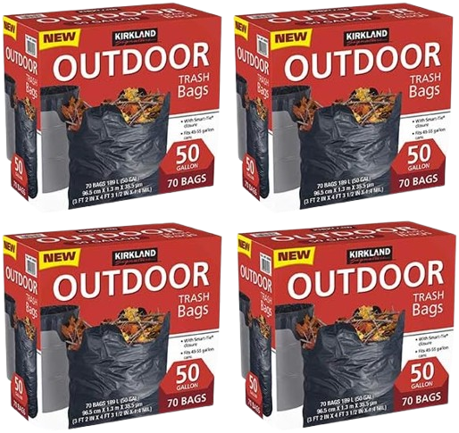 Outdoor Trash Bags 70 Bags