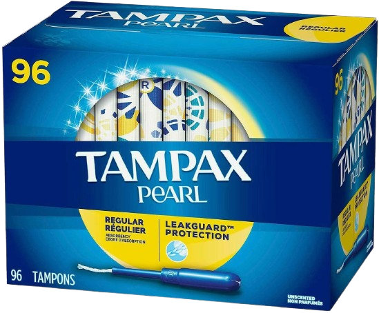 Pearl Regular Absorbency Tampons 96 Count