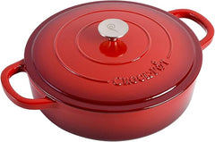 Enameled Cast Iron Braiser 2-Pieces 5Qt