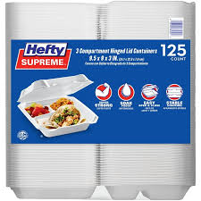 Large Sandwich Hinged Lid Containers 14.6*14.2*7.6cm 125pc