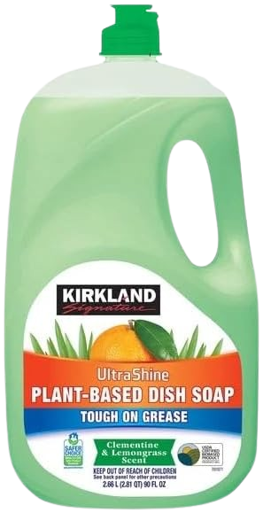 Ultra-shine Plant-based Dish Soap Clementine & Lemongrass Scent 2.66 Liters
