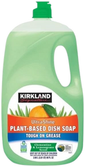 Ultra-shine Plant-based Dish Soap Clementine & Lemongrass Scent 2.66 Liters