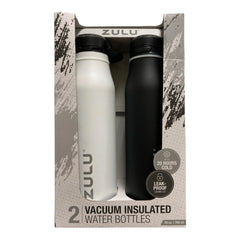 Set of 2 Vacuum Insulated Water Bottles 769ml