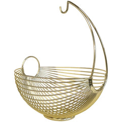 Cradle Gold Plated Wire Iton Banana Hanger Basket