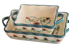 Highland Floral 2 Piece Baking Dishes