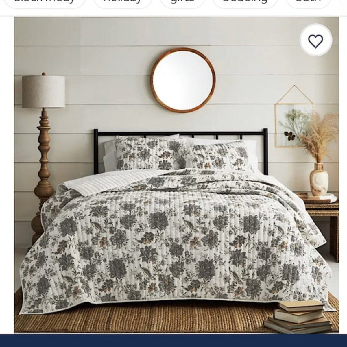 Cary Quilt Set Full/Queen Blue