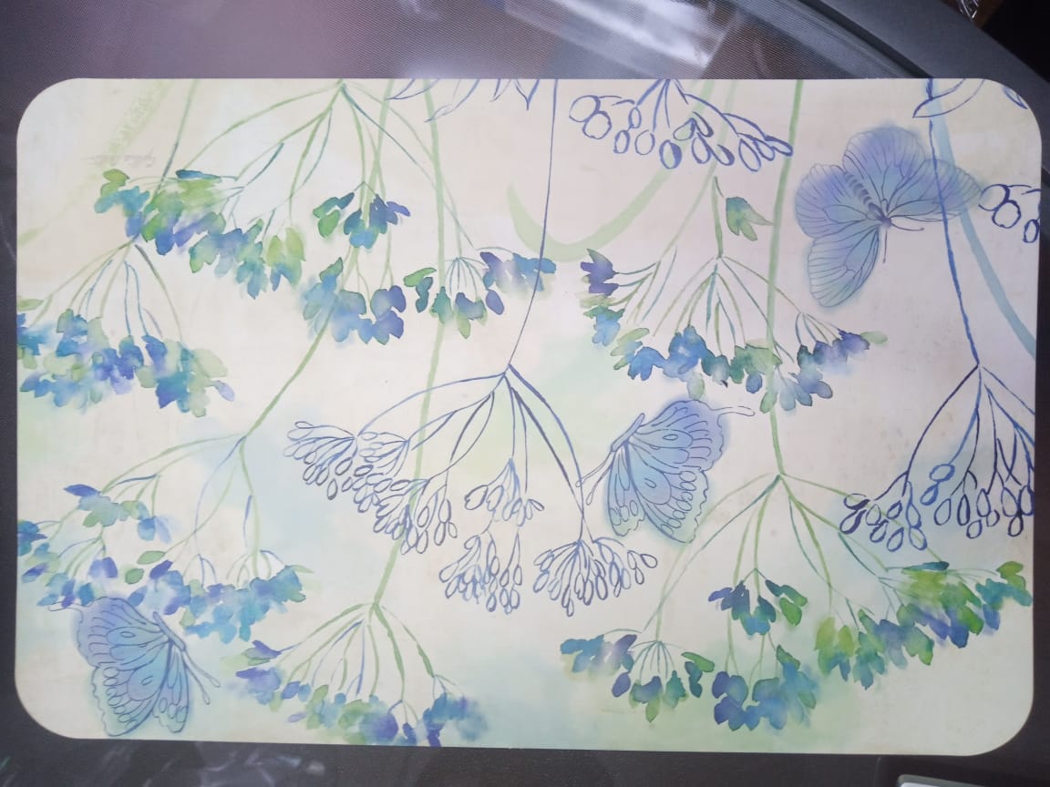 Placemat  Indigo Wild Flowers
