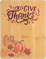 Give Thanks Bamboo Cutting Board 11*14IN