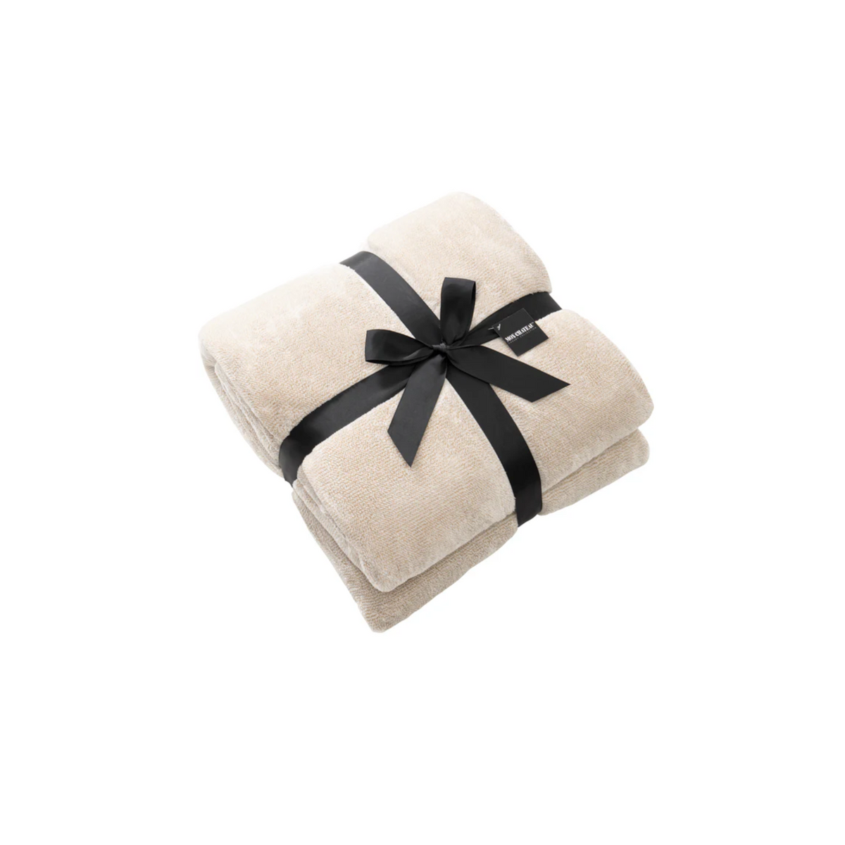 Reversible Contrast Stitch Throw Tan ITM: 1641605