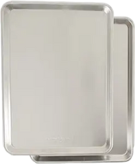 Naturals Aluminum Bakeware Set of 2 Baker's Half Sheets