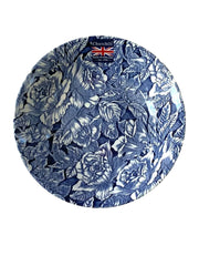 Bermuda Blue All-Over  Floral Pattern Dinner Plate