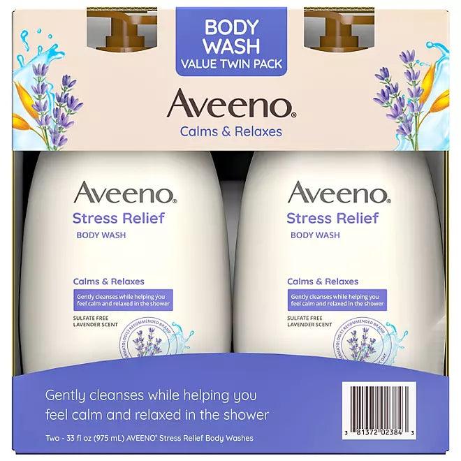 Aveeno Stress Relief Body Wash Calming Body Wash