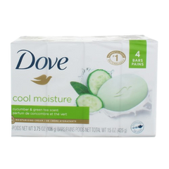 Cool Moisture Cucumber and Green Tea Scent Moisturising Cream 16 Bars 106g Each