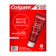 Optic White Stain Fighter toothpaste 5pk (850g each)