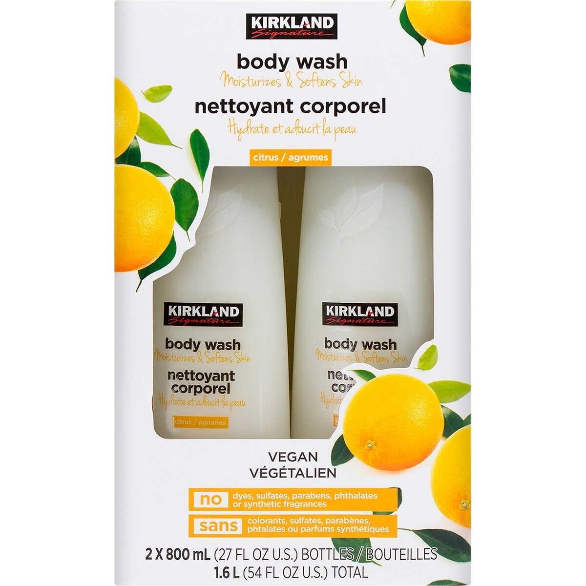 Body Wash 2 Bottles 800ml Each